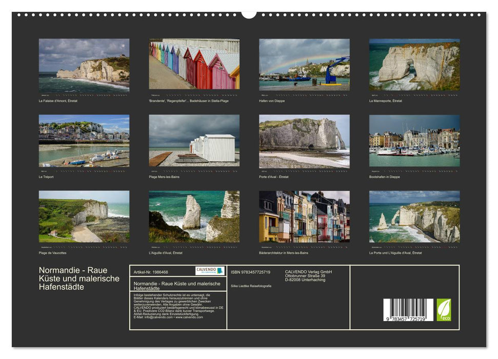 Normandie - Raue Küste und malerische Hafenstädte (CALVENDO Premium Wandkalender 2026)