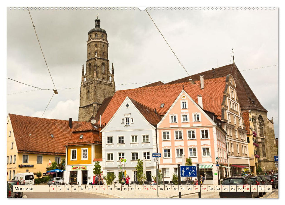 NÖRDLINGEN - Leben im Meteoritenkrater (CALVENDO Premium Wandkalender 2026)