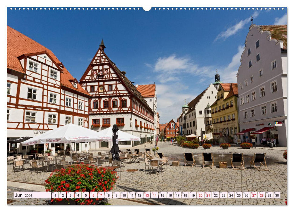 NÖRDLINGEN - Leben im Meteoritenkrater (CALVENDO Premium Wandkalender 2026)