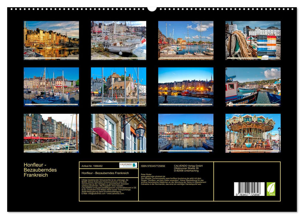 Honfleur - Bezauberndes Frankreich (CALVENDO Premium Wandkalender 2026)