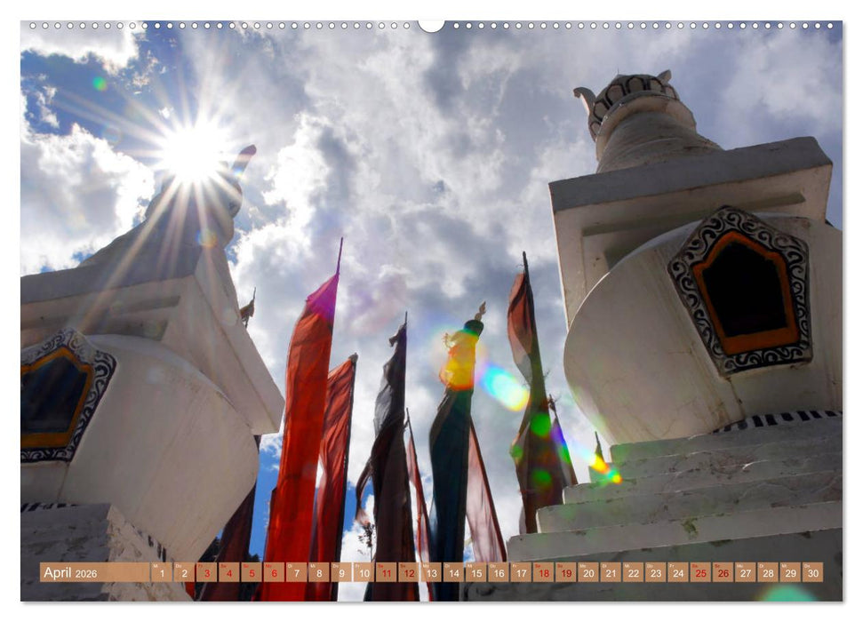 Tschörten, Architektur des Himalaya (CALVENDO Premium Wandkalender 2026)