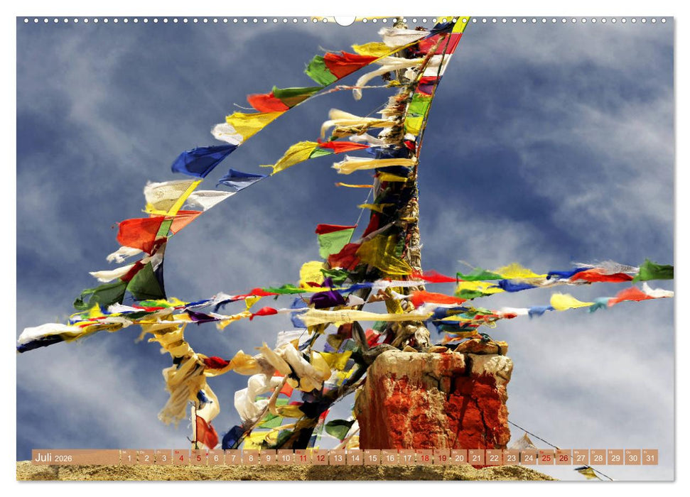Tschörten, Architektur des Himalaya (CALVENDO Premium Wandkalender 2026)
