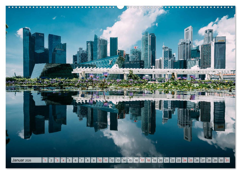 Singapur entdecken (CALVENDO Premium Wandkalender 2026)