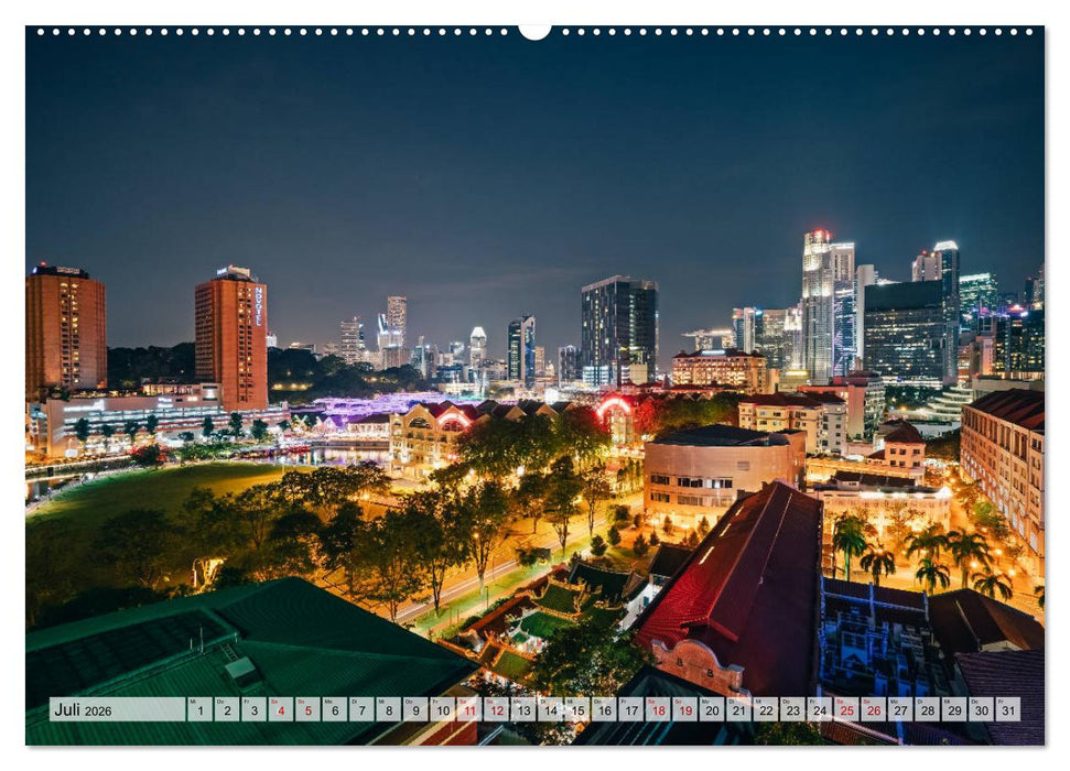 Singapur entdecken (CALVENDO Premium Wandkalender 2026)