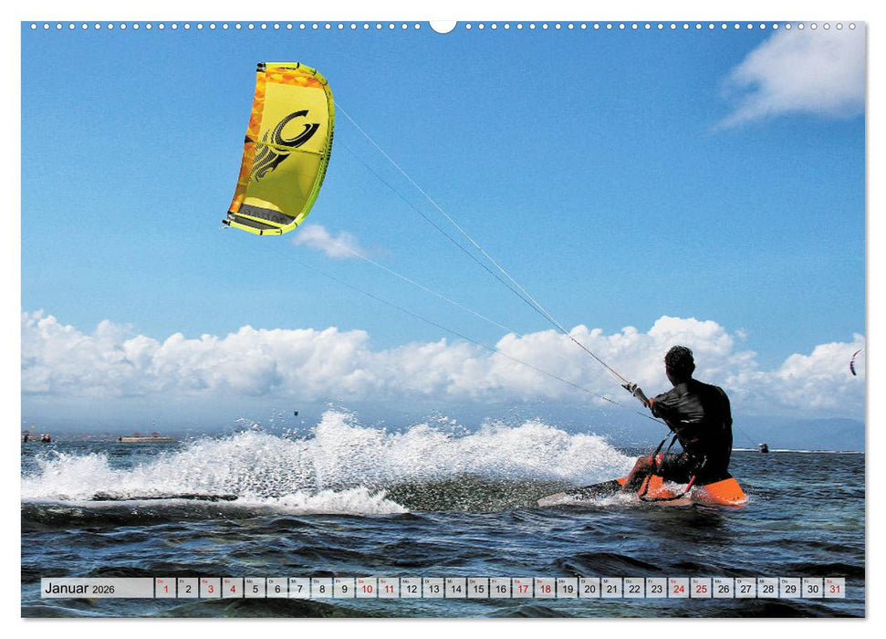 Kitesurfen - Action pur (CALVENDO Premium Wandkalender 2026)