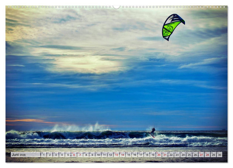 Kitesurfen - Action pur (CALVENDO Premium Wandkalender 2026)