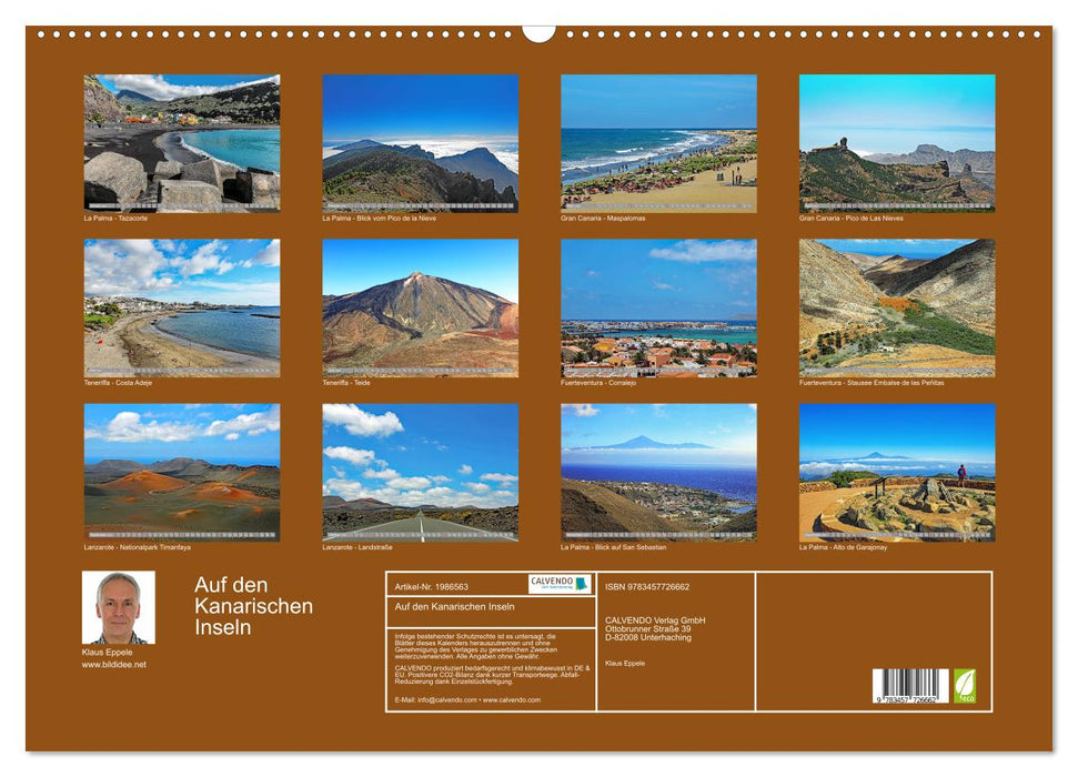 Auf den Kanarischen Inseln (CALVENDO Wandkalender 2026)