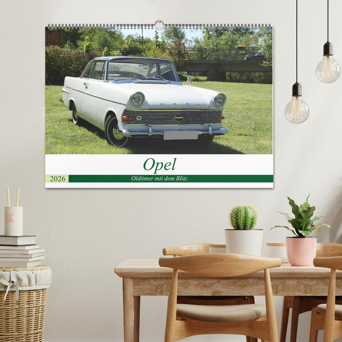 Opel Oldtimer mit dem Blitz (CALVENDO Wandkalender 2026)