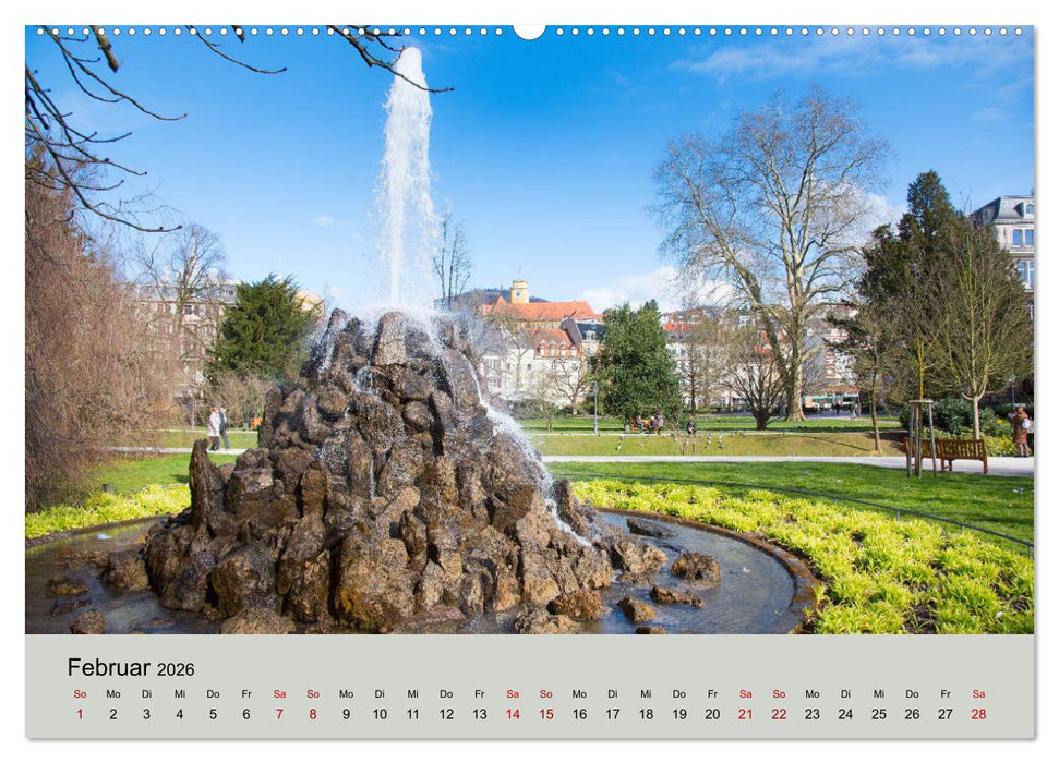 Kurpark Baden-Baden (CALVENDO Premium Wandkalender 2026)