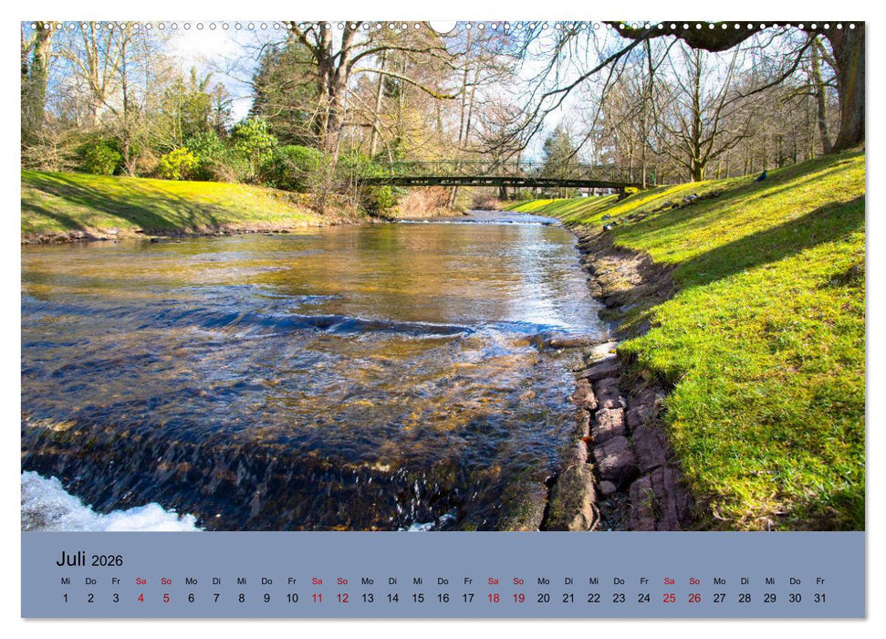 Kurpark Baden-Baden (CALVENDO Premium Wandkalender 2026)