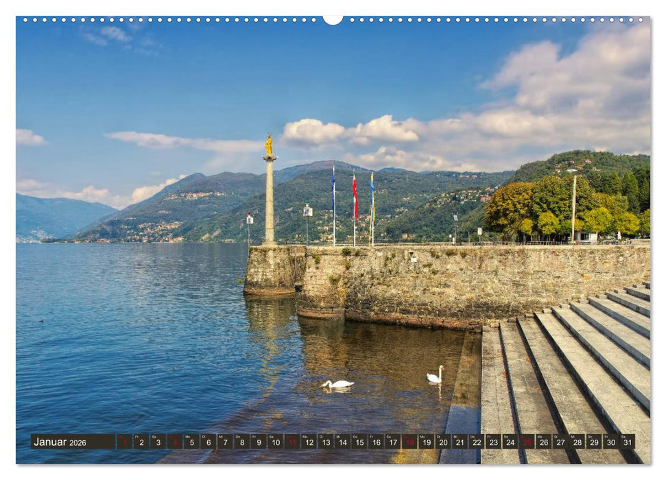 Lago Maggiore - Bezaubernde Orte am Ostufer (CALVENDO Premium Wandkalender 2026)