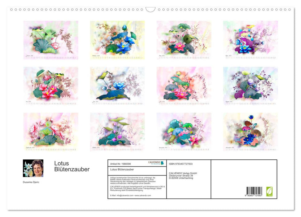 Lotus Blütenzauber (CALVENDO Wandkalender 2026)