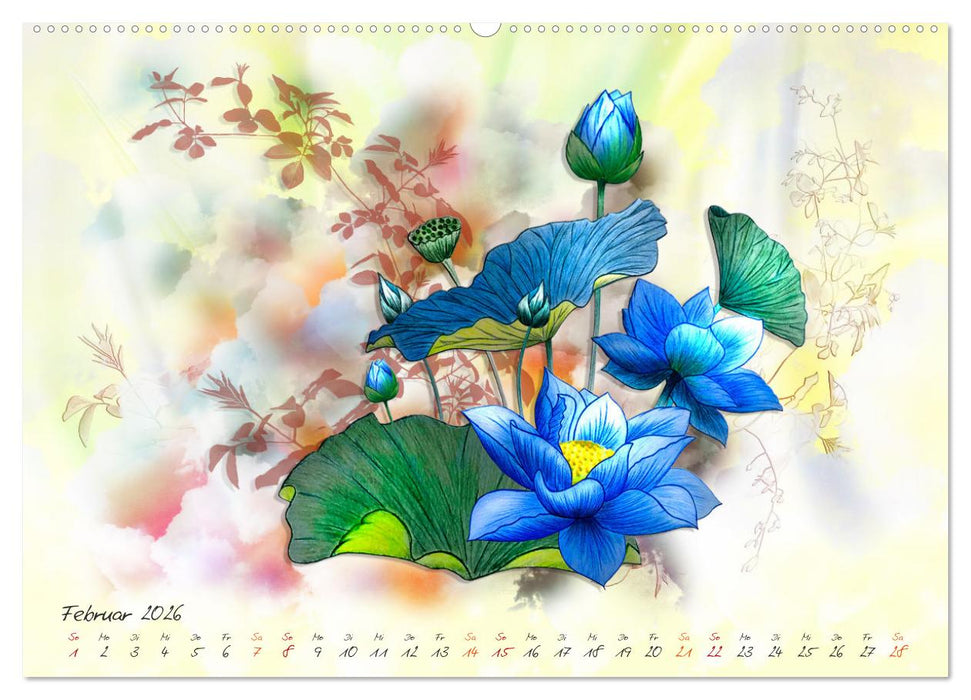 Lotus Blütenzauber (CALVENDO Wandkalender 2026)