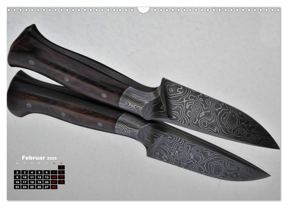 Messer - Leidenschaft in Stahl (CALVENDO Wandkalender 2026)