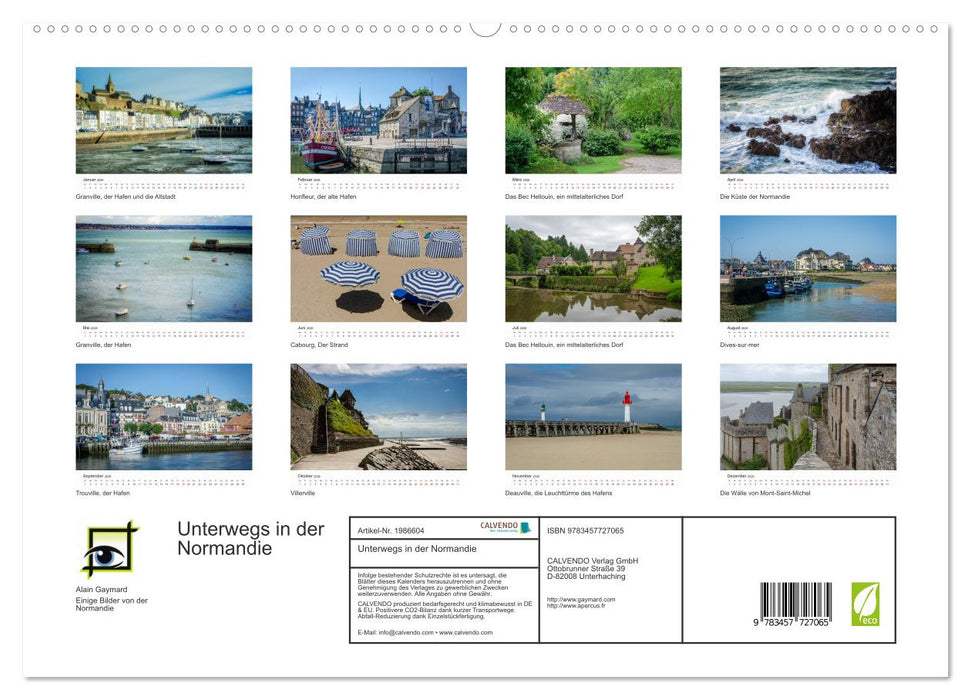 Unterwegs in der Normandie (CALVENDO Premium Wandkalender 2026)