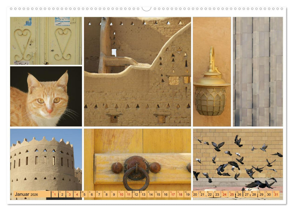 Saudi Arabiens Farben (CALVENDO Wandkalender 2026)