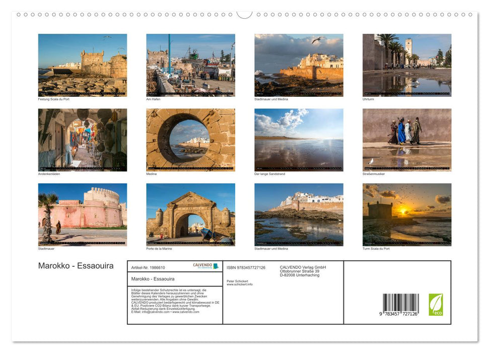 Marokko - Essaouira (CALVENDO Premium Wandkalender 2026)
