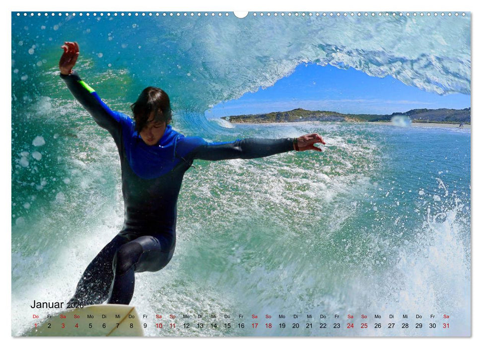 Surfen - die perfekte Welle (CALVENDO Premium Wandkalender 2026)