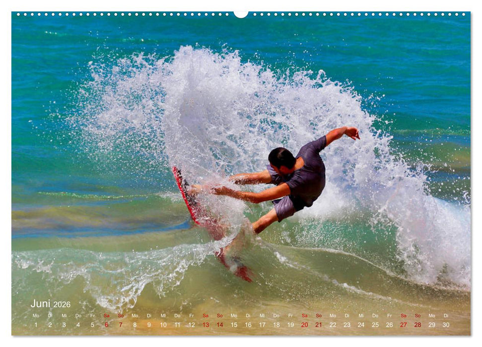 Surfen - die perfekte Welle (CALVENDO Premium Wandkalender 2026)