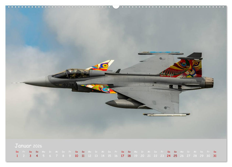 Saab Airpower (CALVENDO Wandkalender 2026)