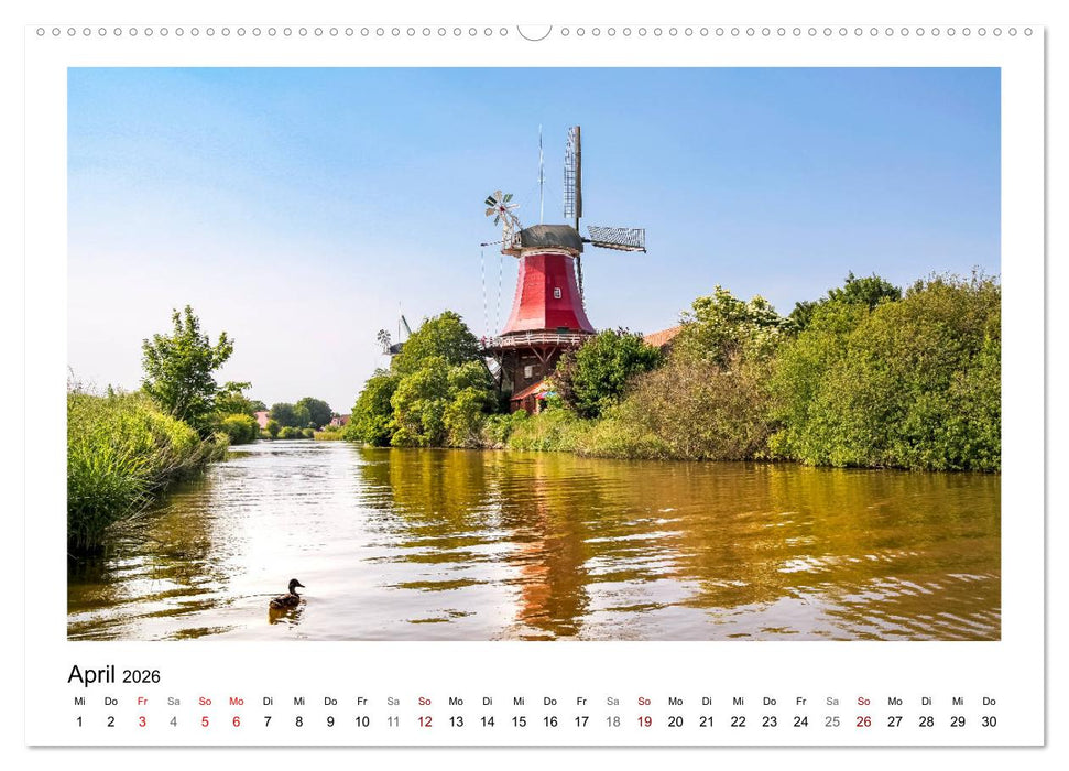 OSTFRIESLAND Weites Land hinterm Deich (CALVENDO Premium Wandkalender 2026)