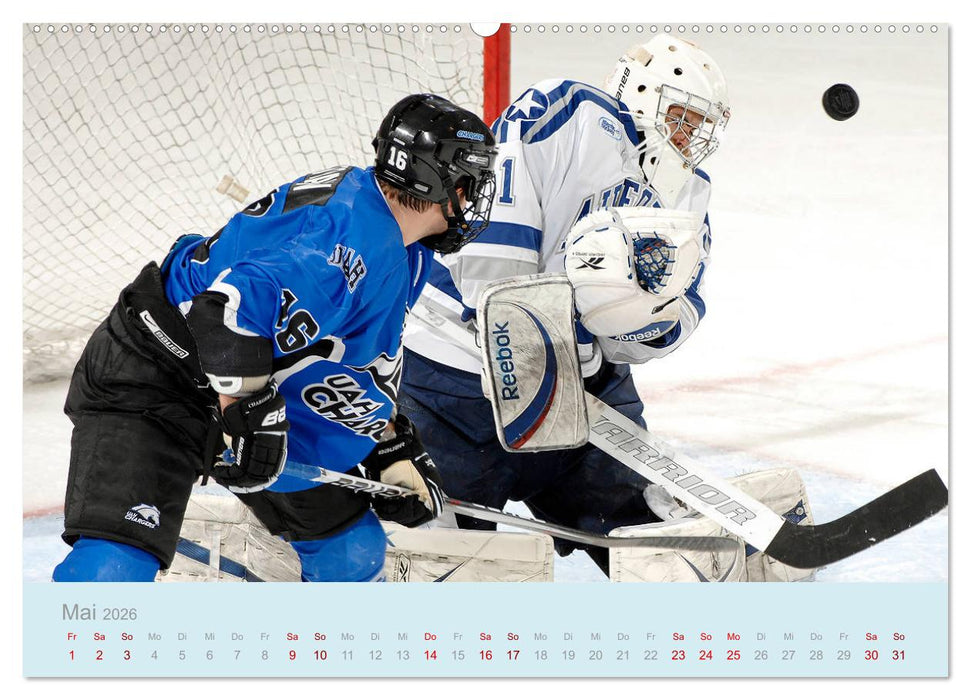 Eishockey! Schneller, härter, das Powergame! (CALVENDO Premium Wandkalender 2026)