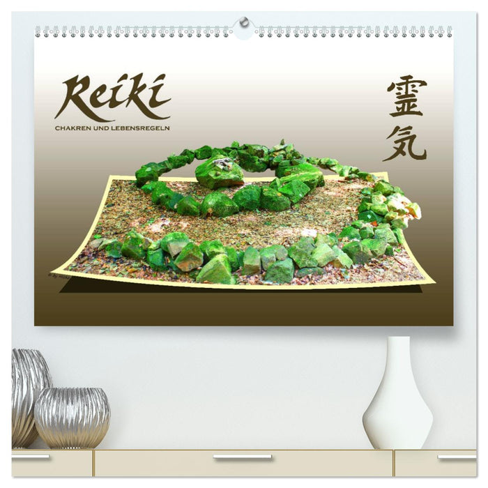 REIKI - Chakren und Lebensregeln (CALVENDO Premium Wandkalender 2026)