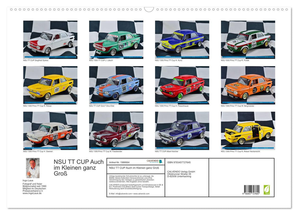 NSU TT CUP Auch im Kleinen ganz Groß (CALVENDO Wandkalender 2026)
