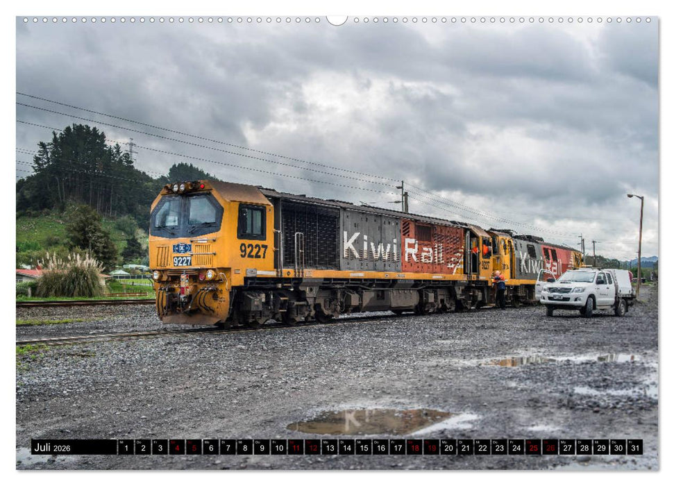 Eisenbahn in Neuseeland (CALVENDO Premium Wandkalender 2026)