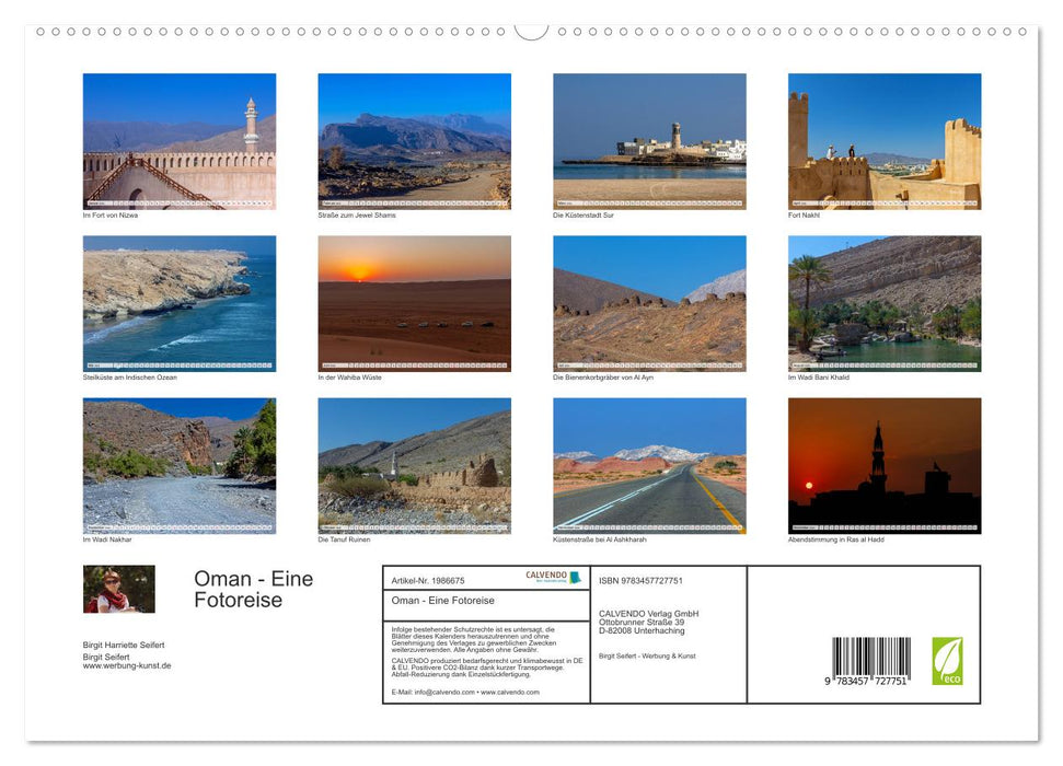 Oman - Eine Fotoreise (CALVENDO Premium Wandkalender 2026)