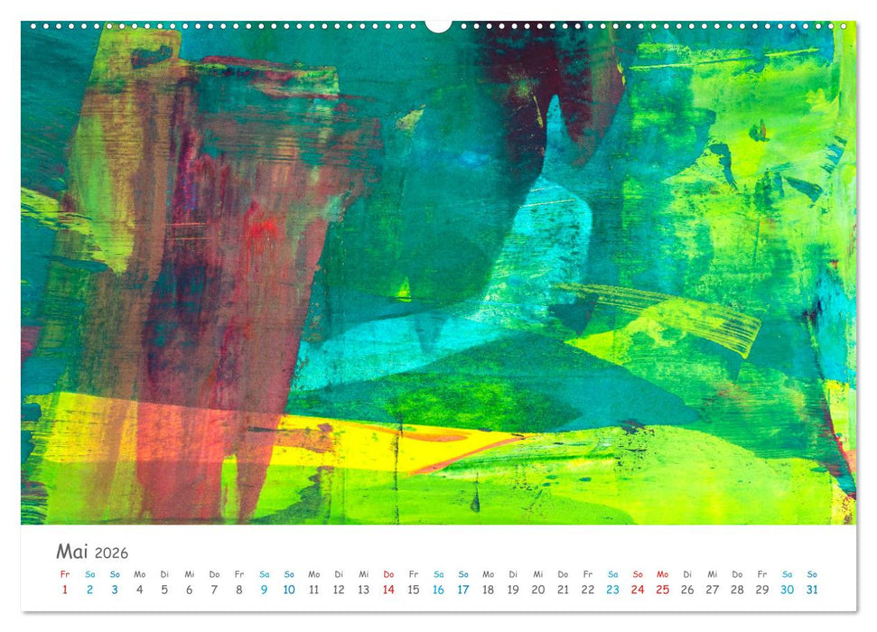 Colorpop - Joyful, abstract. multicolored (CALVENDO Wandkalender 2026)