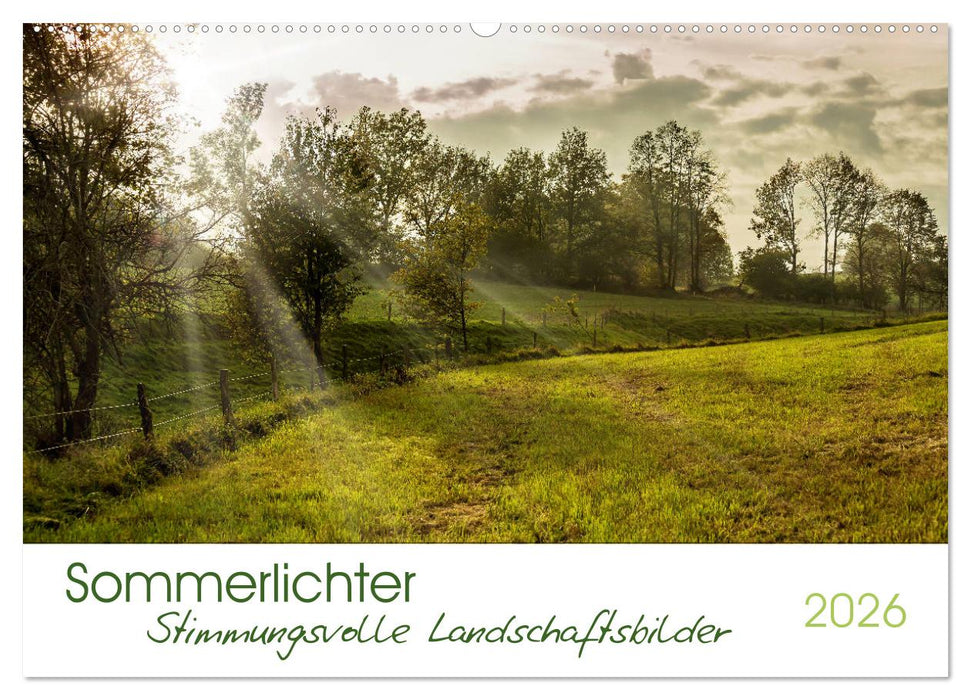Sommerlichter - Stimmungsvolle Landschaftsbilder (CALVENDO Wandkalender 2026)