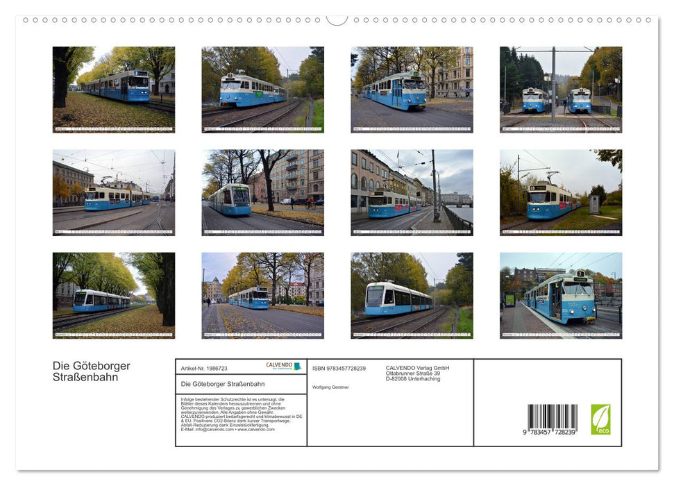 Die Göteborger Straßenbahn (CALVENDO Premium Wandkalender 2026)