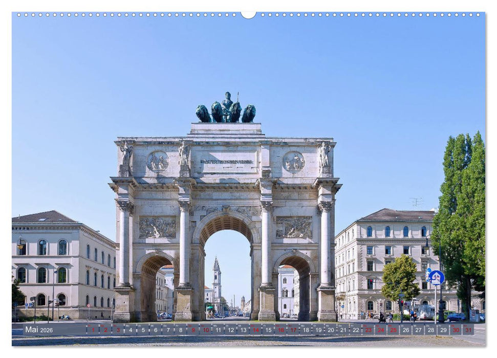 Weltstädtchen München (CALVENDO Premium Wandkalender 2026)