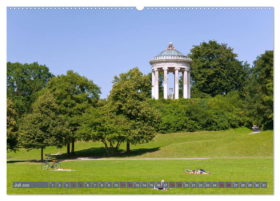 Weltstädtchen München (CALVENDO Premium Wandkalender 2026)