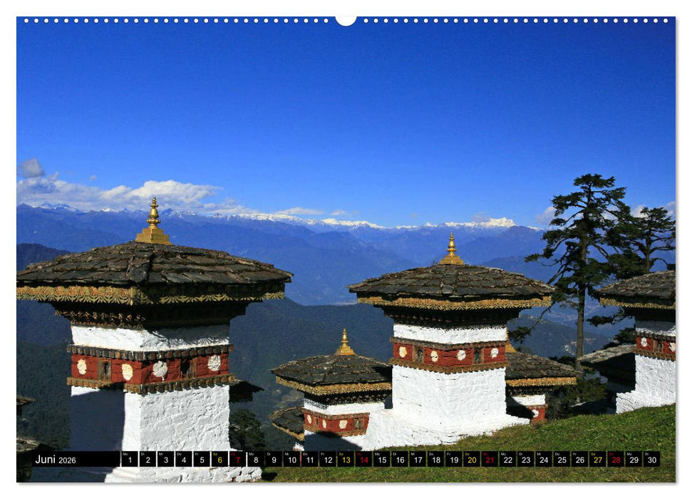 Königreich Bhutan - Juwel am Himalaya (CALVENDO Premium Wandkalender 2026)