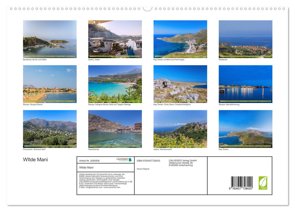 WIlde Mani (CALVENDO Premium Wandkalender 2026)