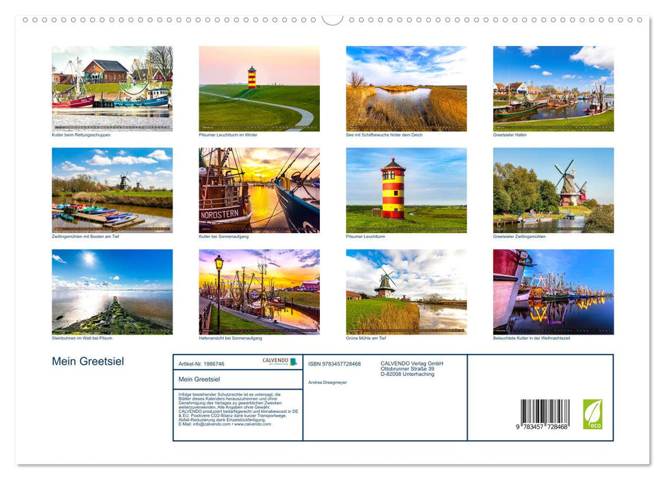 Mein Greetsiel (CALVENDO Premium Wandkalender 2026)