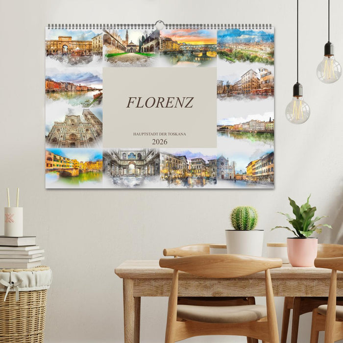 Florenz Hauptstadt der Toskana (CALVENDO Wandkalender 2026)