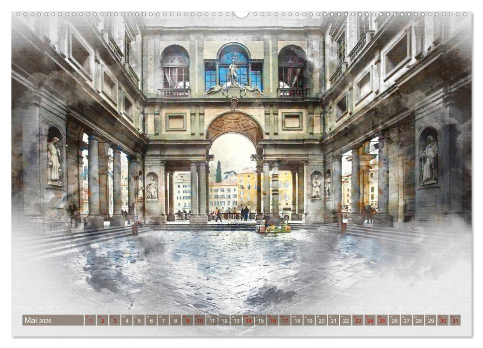 Florenz Hauptstadt der Toskana (CALVENDO Wandkalender 2026)