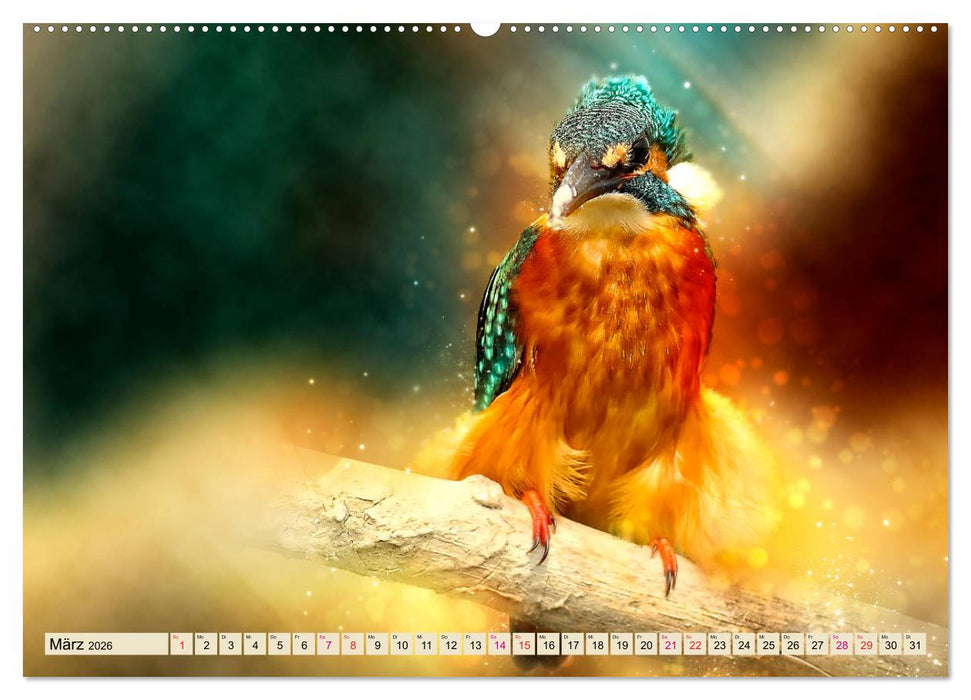 Wunderschöner Eisvogel (CALVENDO Premium Wandkalender 2026)