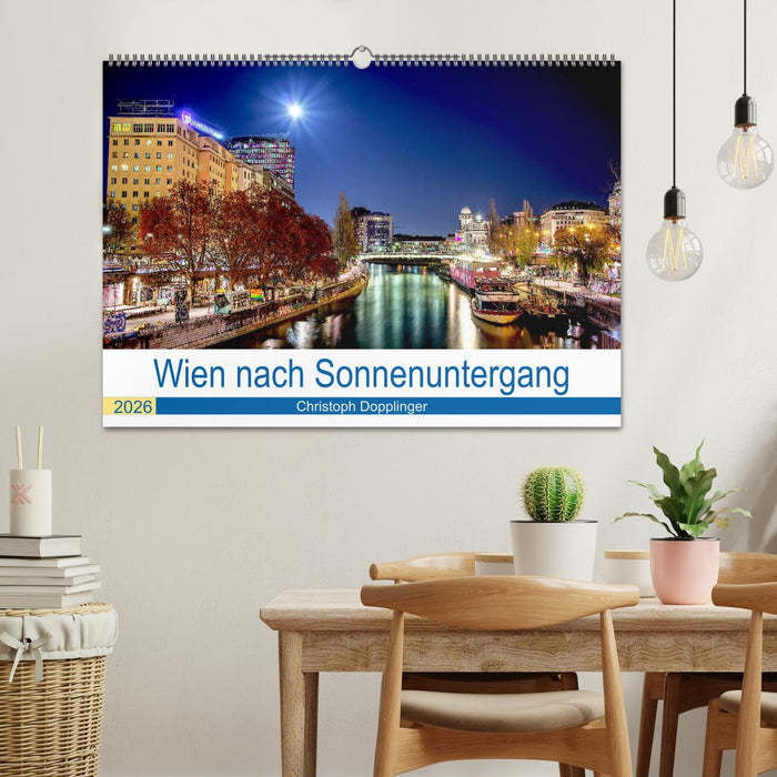 Wien nach Sonnenuntergang (CALVENDO Wandkalender 2026)