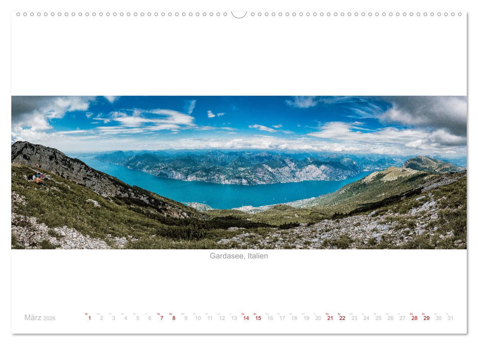 Panoramablicke weltweit (CALVENDO Premium Wandkalender 2026)