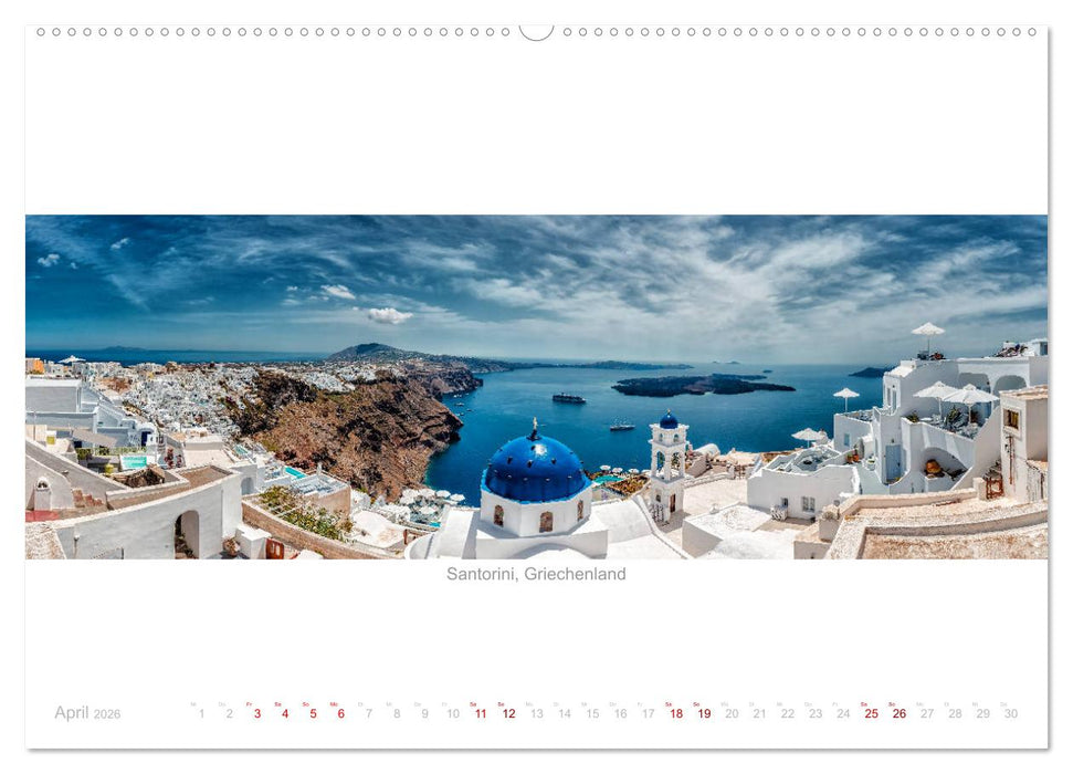 Panoramablicke weltweit (CALVENDO Premium Wandkalender 2026)