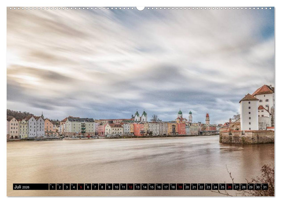 Passau, das Venedig Bayerns (CALVENDO Premium Wandkalender 2026)