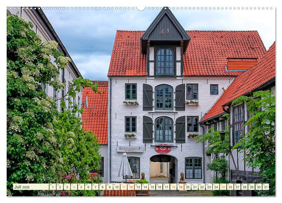 Bezauberndes Flensburg (CALVENDO Premium Wandkalender 2026)