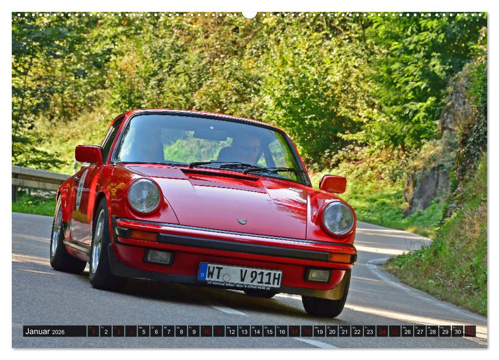 Porsche Oldtimer - EGGBERG KLASSIK - Der Berg ruft (CALVENDO Premium Wandkalender 2026)
