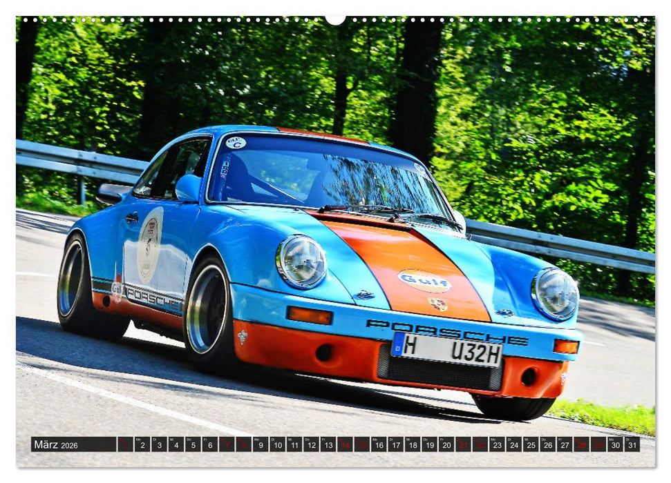 Porsche Oldtimer - EGGBERG KLASSIK - Der Berg ruft (CALVENDO Premium Wandkalender 2026)