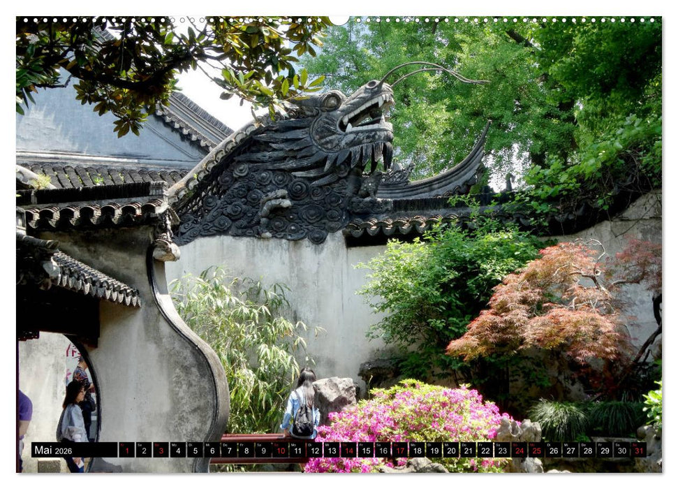 Im chinesischen Garten (CALVENDO Premium Wandkalender 2026)