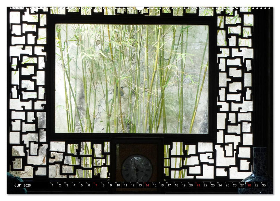 Im chinesischen Garten (CALVENDO Premium Wandkalender 2026)